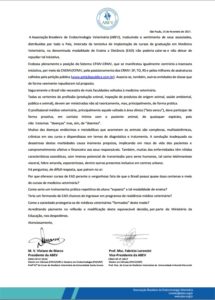 Carta de repúdio à implantação de Cursos EAD de Medicina Veterinária  ABEV