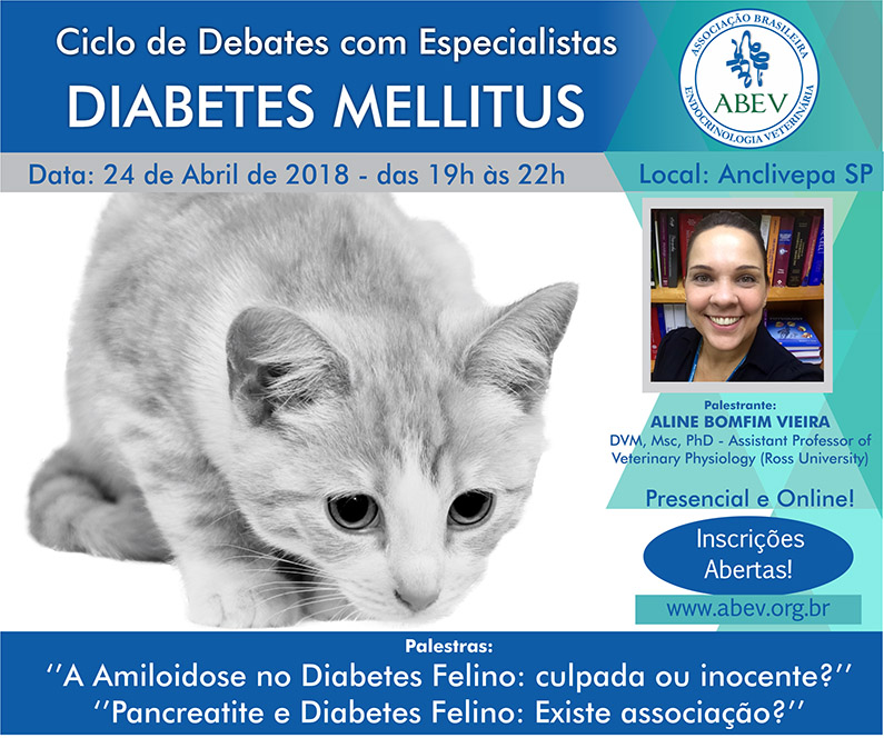 Evento ABEV Diabetes Mellitus Felino Aline Bomfim Vieira